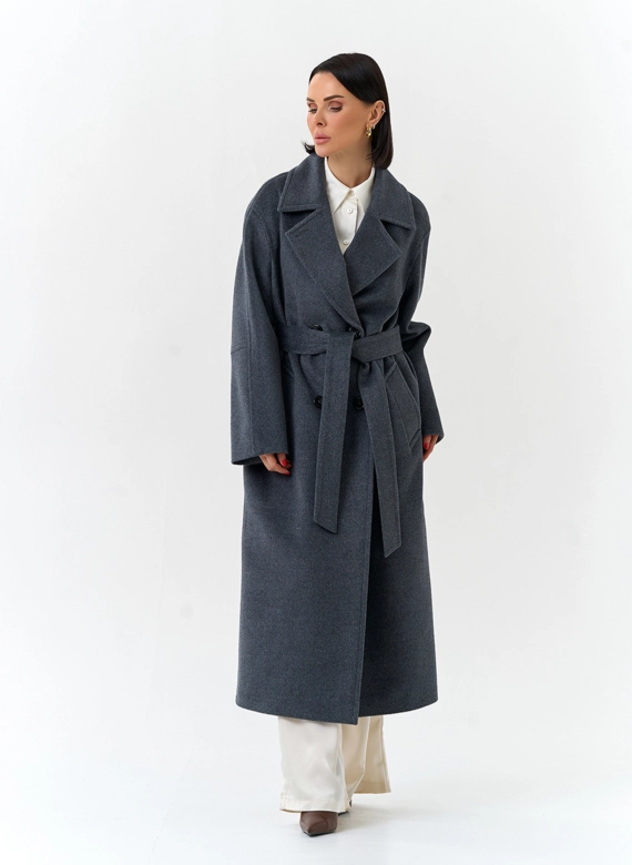 Женское пальто с английским воротником фото