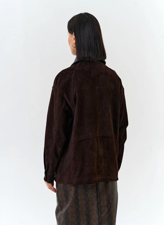 Женская куртка из натуральной замши