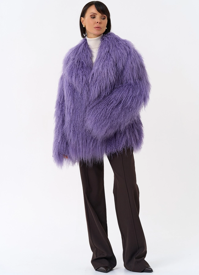 Шуба из ламы модель № 31831 универмаг малина фото